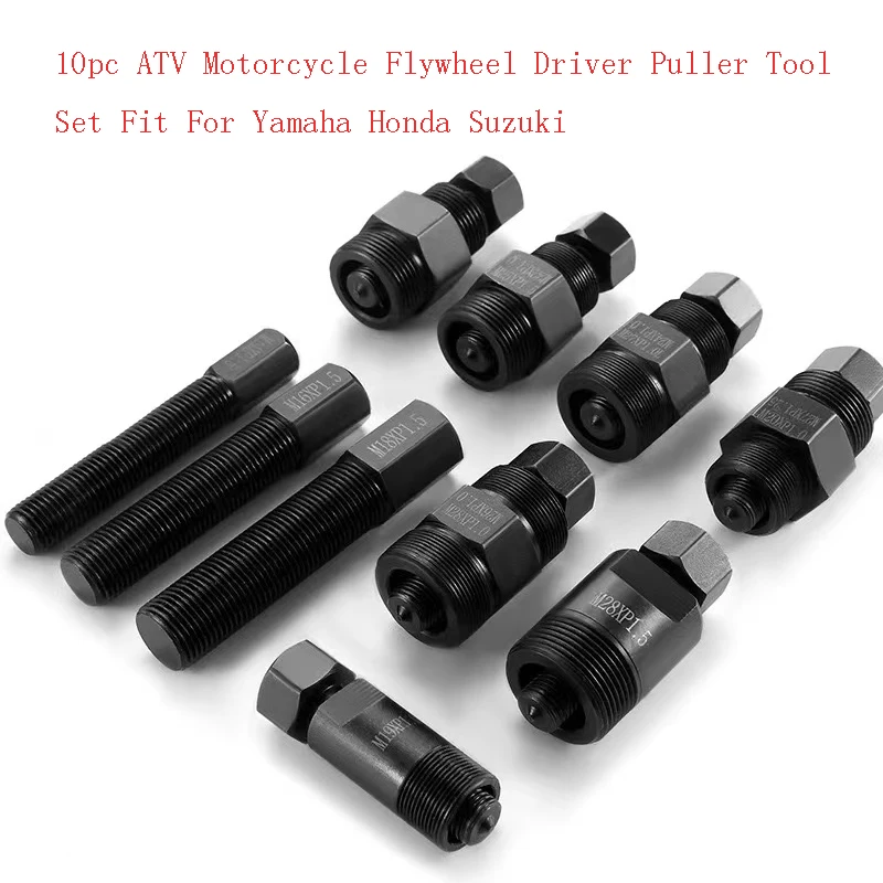 

10pcnew ATV Motorcycle Flywheel Driver Puller Tool Set Fit For Yamaha Honda Suzuki