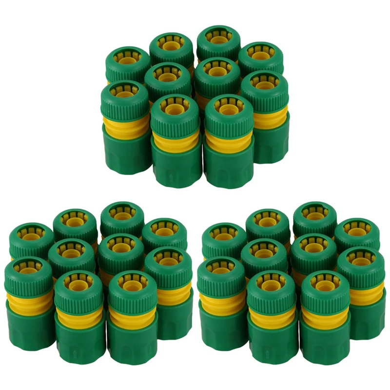 

30Pcs 1/2 Inch Hose Garden Tap Water Hose Pipe Connector Quick Connect Adapter Fitting Watering