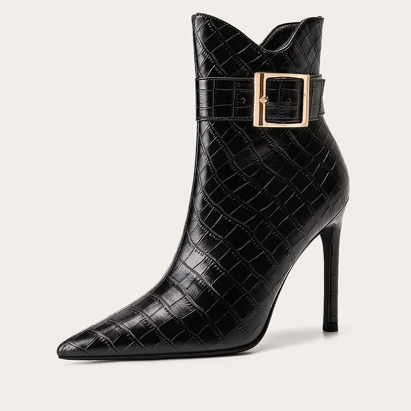 

Кожаные женские туфли на плоской подошве кожаные сапоги на высоком тонком каблуке для верховой езды пикантные вечерние танцевальные сапог...