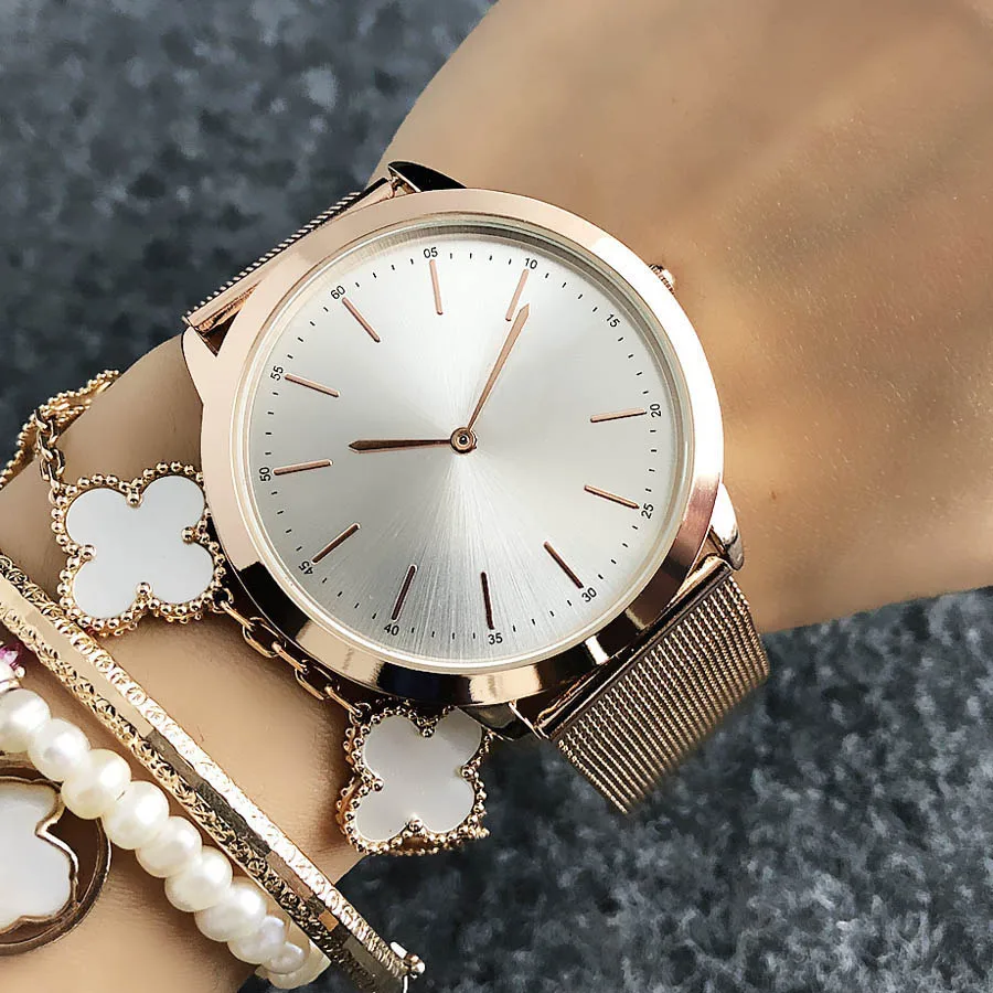 Brand Wrist Watches Men Women Ladies Unisex Crocodile Style Quartz Casual Steel Metal Band Clock LA08