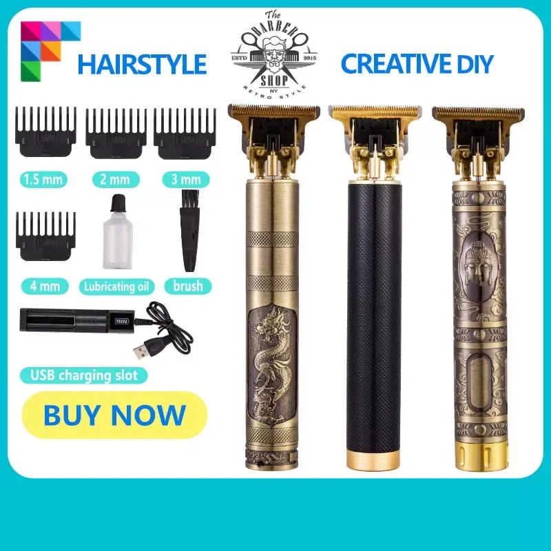 

Машинка для стрижки волос T9, перезаряжаемая профессиональная Бритва для мужчин, триммер для бороды, Парикмахерская