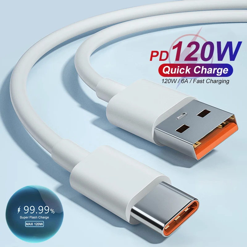Оригинальный Кабель Для Быстрой Зарядки USB-C 6A