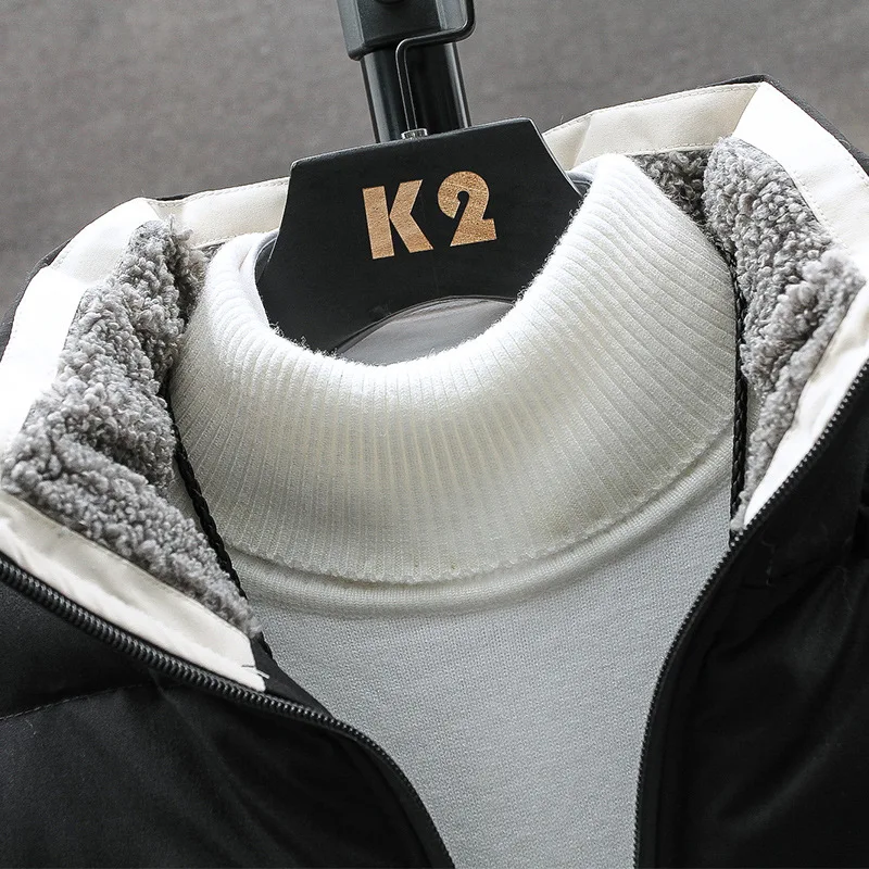 Factory sales men's coat autumn and winter 2022 new cotton coat couple Korean version trend stand collar cotton jacket clothing