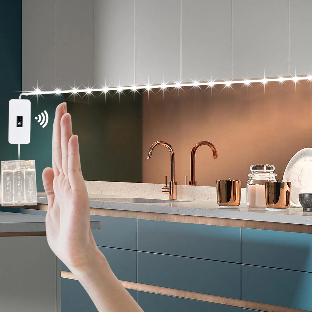 Светодиодная подсветильник ка с питанием от USB и батарейки 5 В |