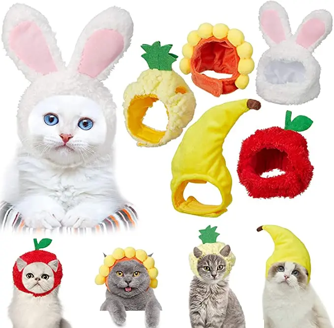 

5x Pet Hat Cute Dog Cat Headband Headwear Pets Supplies