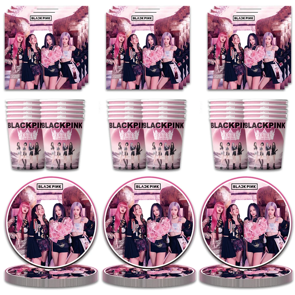 60 шт./лот розовая поп-звезда для девочек вечеринка по случаю дня рождения детские