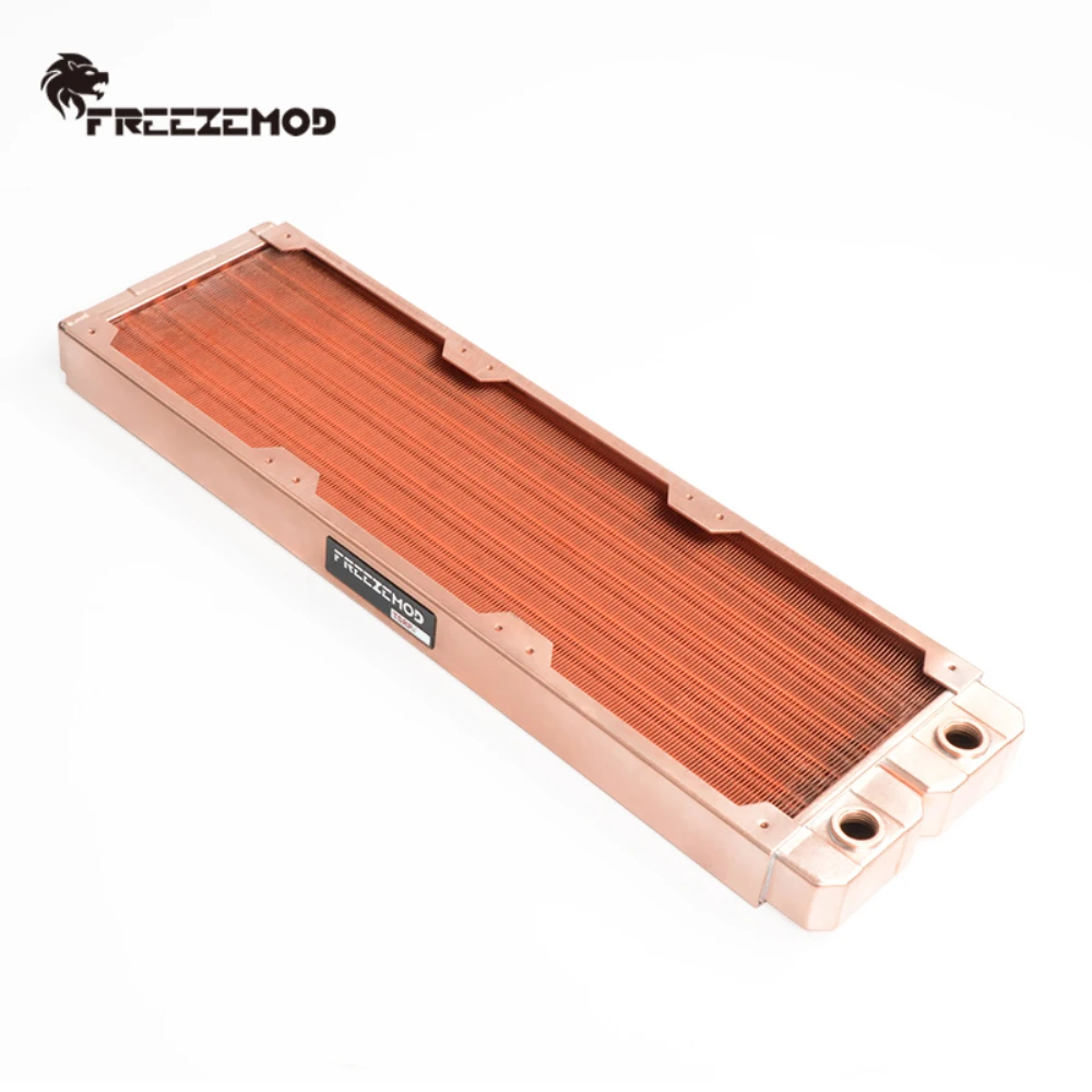 

FREEZEMOD All Copper Computer Water Cooling Row 360mm Industrial Cooling Row Double-layer Round Tube TSRP-ZT-360TG Thread