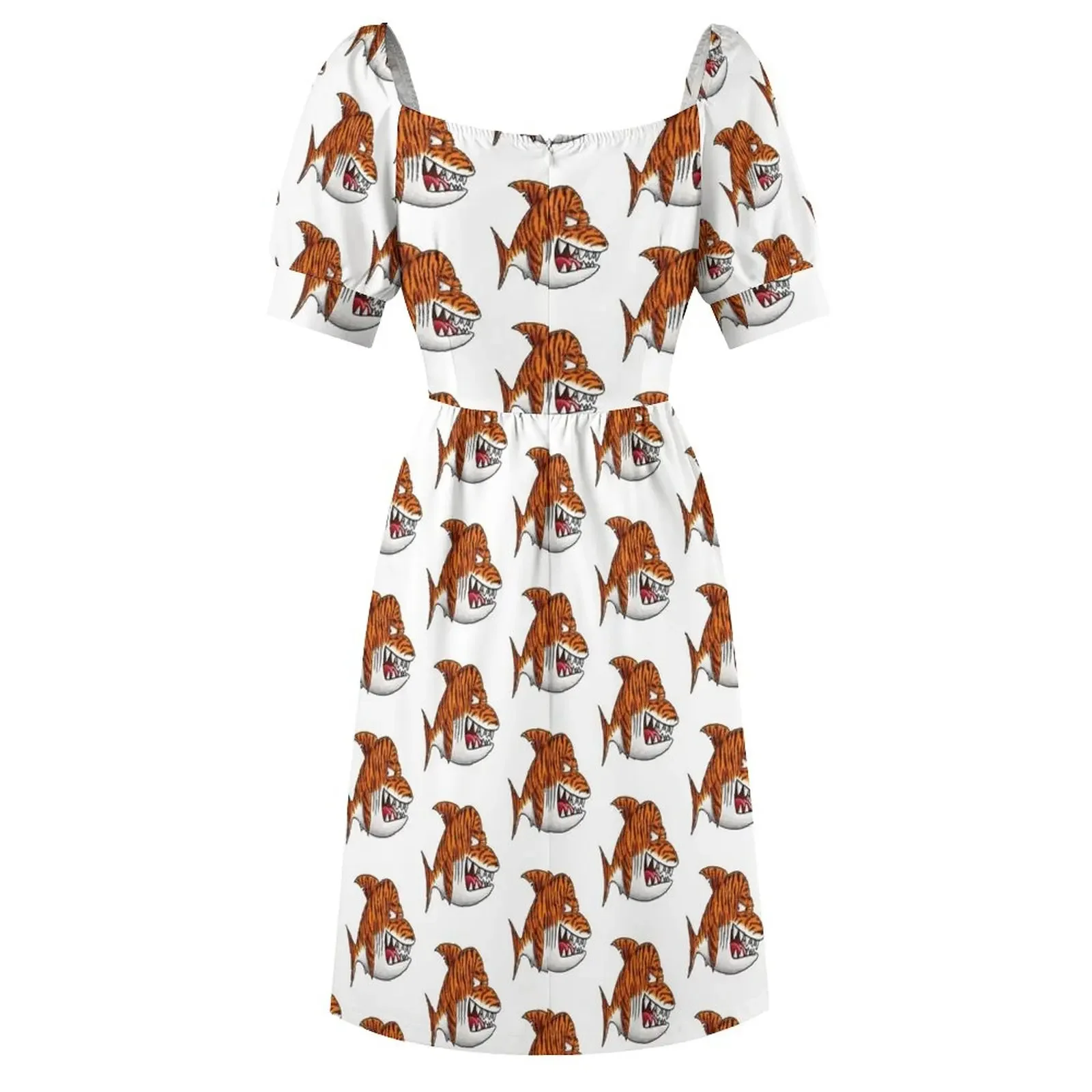 Feisty Tigershark платье с короткими рукавами роскошное женское вечернее элегантные
