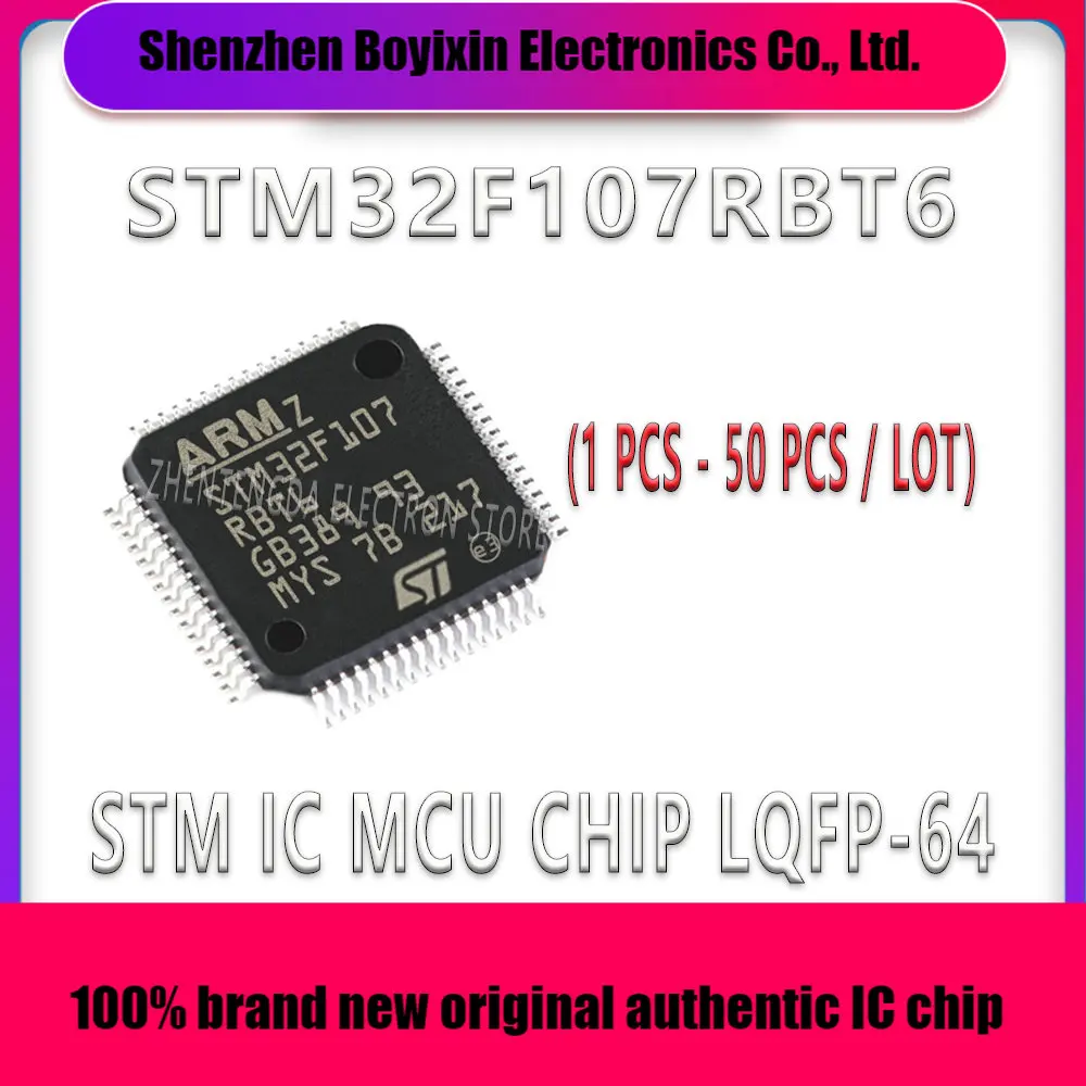 

STM32F107RBT6 STM32F107RB STM32F107 STM32F STM32 STM IC MCU Chip LQFP-64