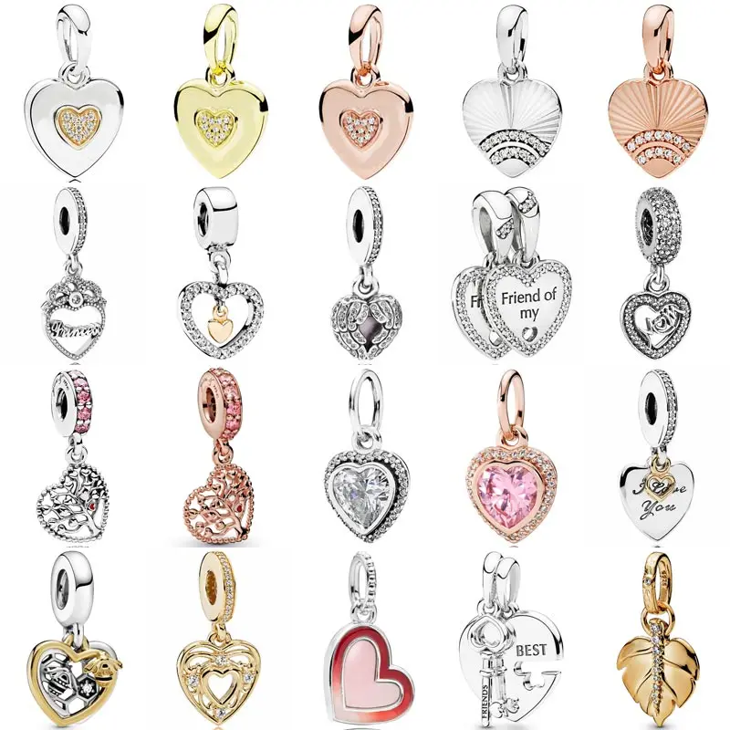 

Fashion Angel Wings Locket Forever In My Hearts & Bees Friend Pendant Beads 925 Sterling Silver Charms Fit Bracelet DIY Jewelry