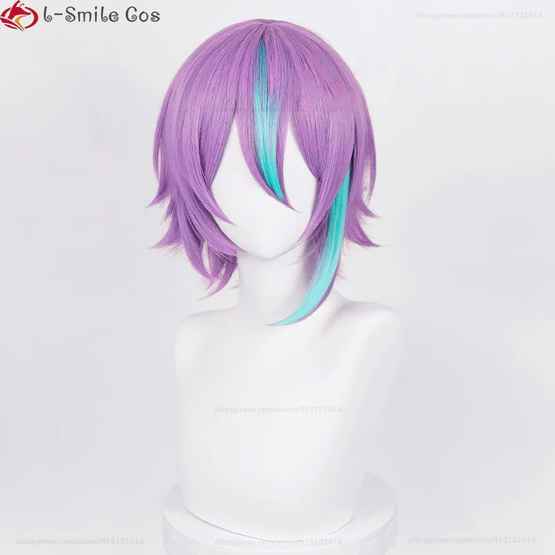 Парик для косплея Kamishiro Rui парик с фиолетовыми краями термостойкие волосы из
