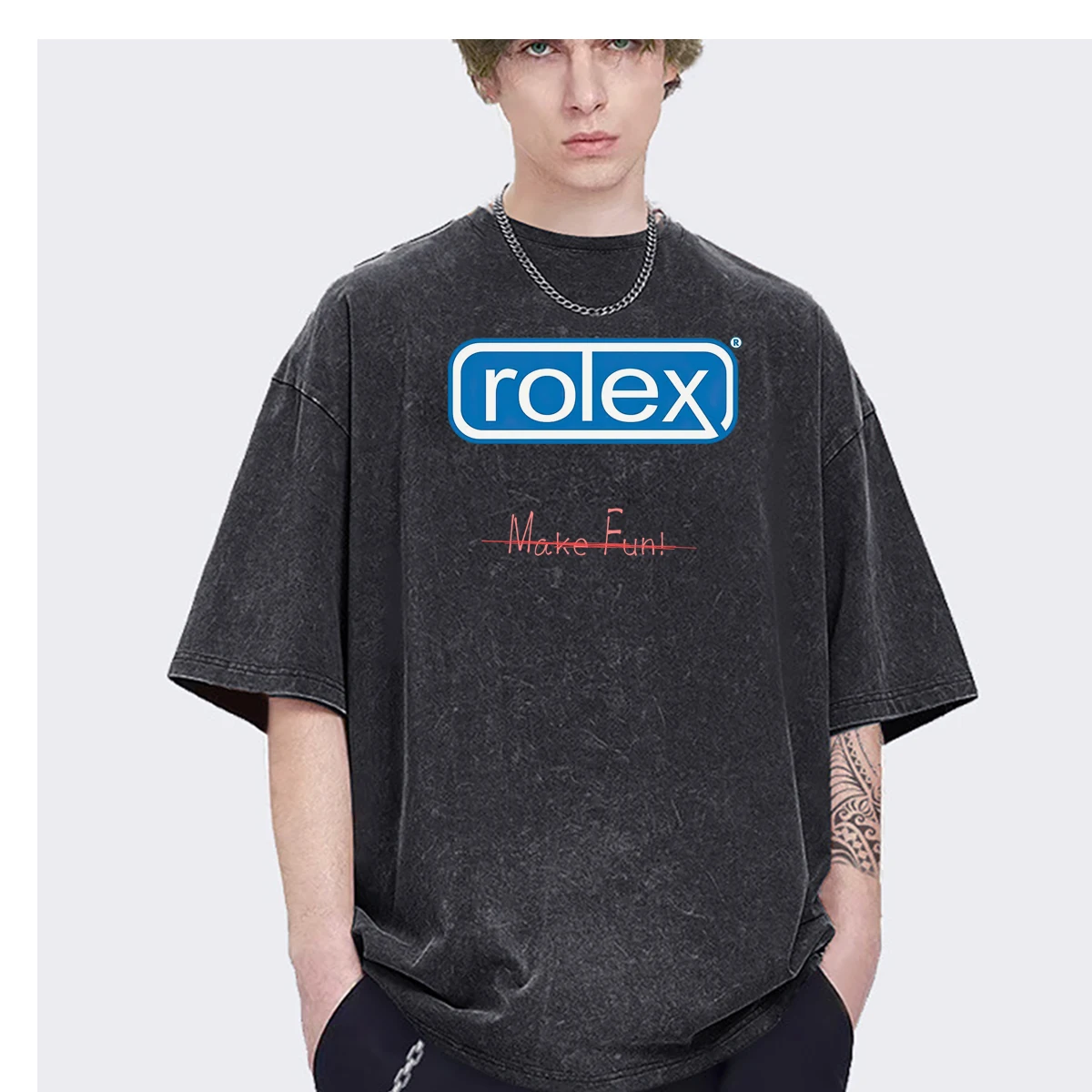 Забавная торговая марка смешанное создание логотипа забавная Мужская футболка