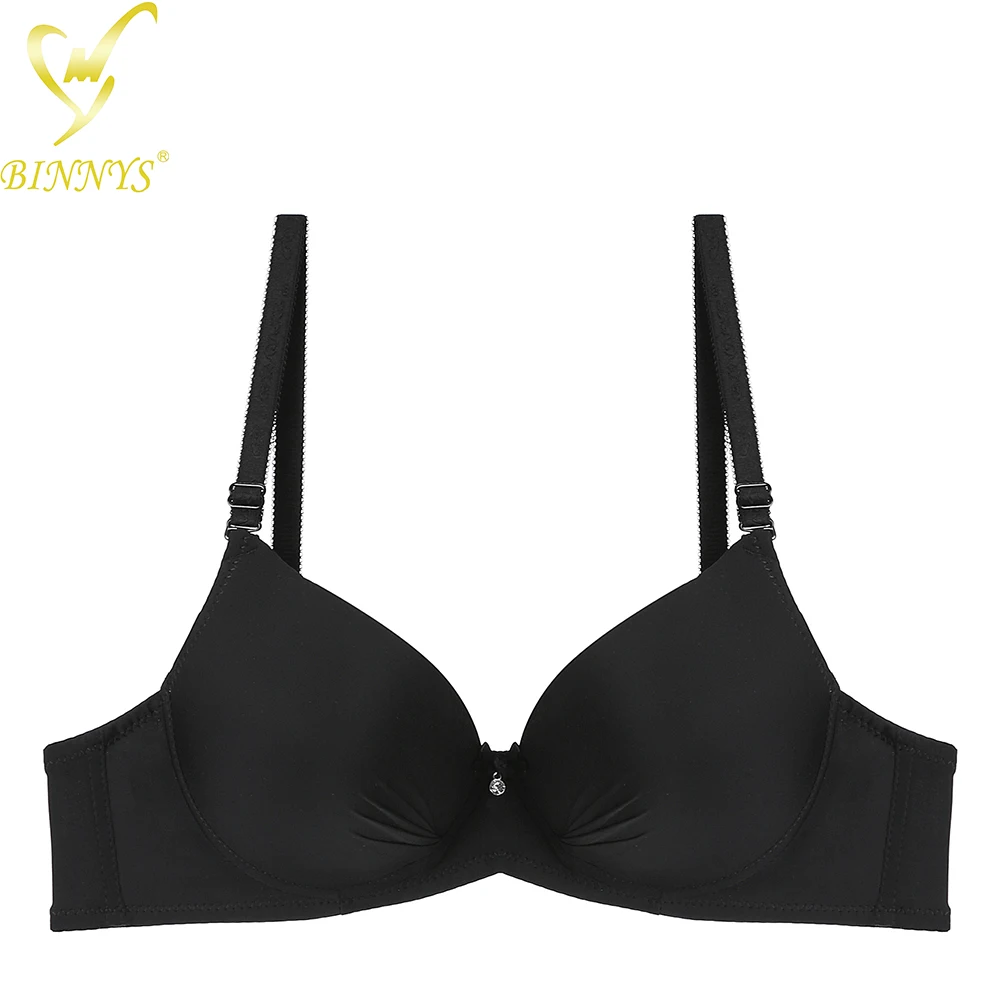 Binnys Push Up Women's Bra B Cup Bra Women's Brazilian Cotton Rhinestone Bralette Wholesale Padded Underwire
