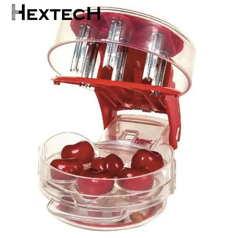 

Колючая вишня с 6 отверстиями и контейнером, кухонные приспособления, инструменты, новинка, средство для удаления косточек вишни, каменная косточка Для Удаления косточек