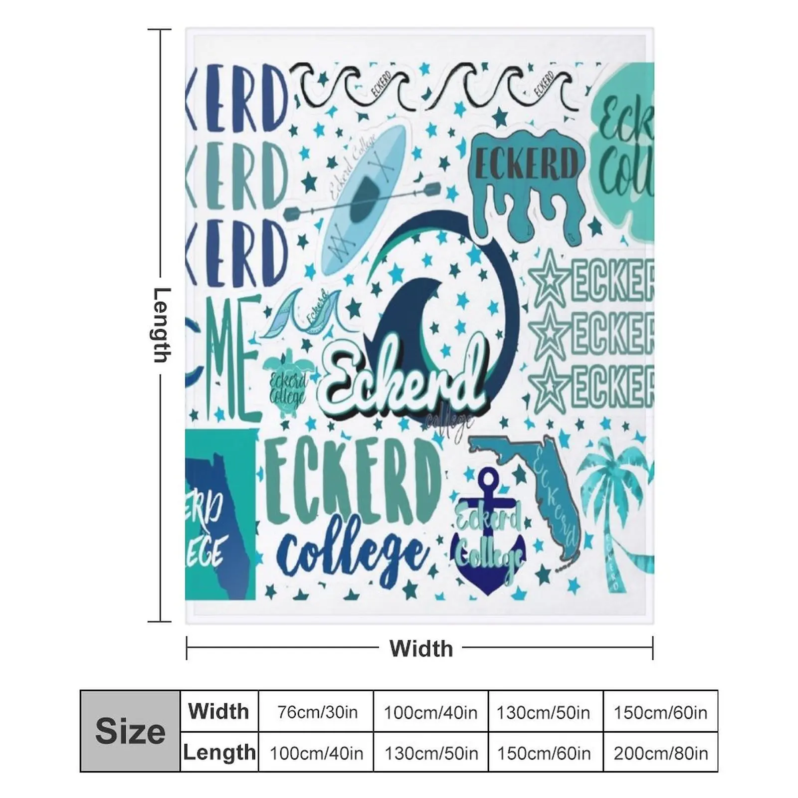 Одеяло для колледжа Eckerd одеяло тяжелого дивана роскошные одеяла на заказ