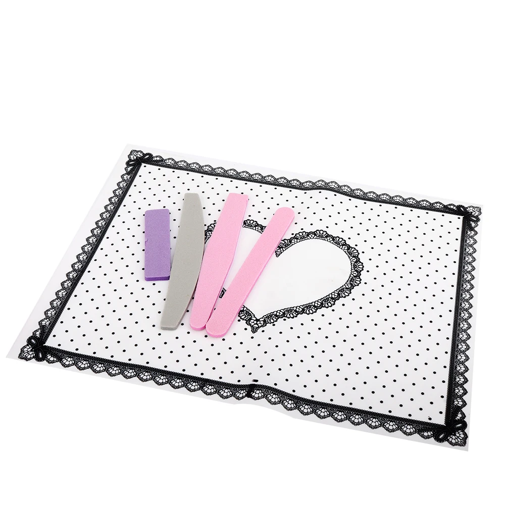 

New Manicure Salon Tool Accessories Hand Rests Holder Nail Art Advanced Silicone Pillow Foldable Pad Table Mat Lace Cushion