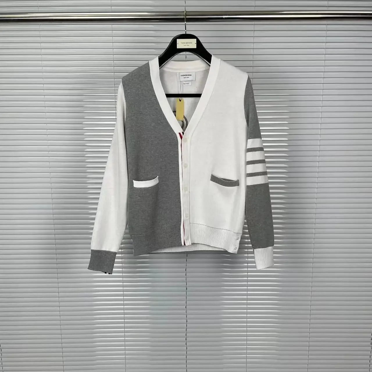 TB Toms осень/зима новый вязаный кардиган с v-образным вырезом унисекс повседневный