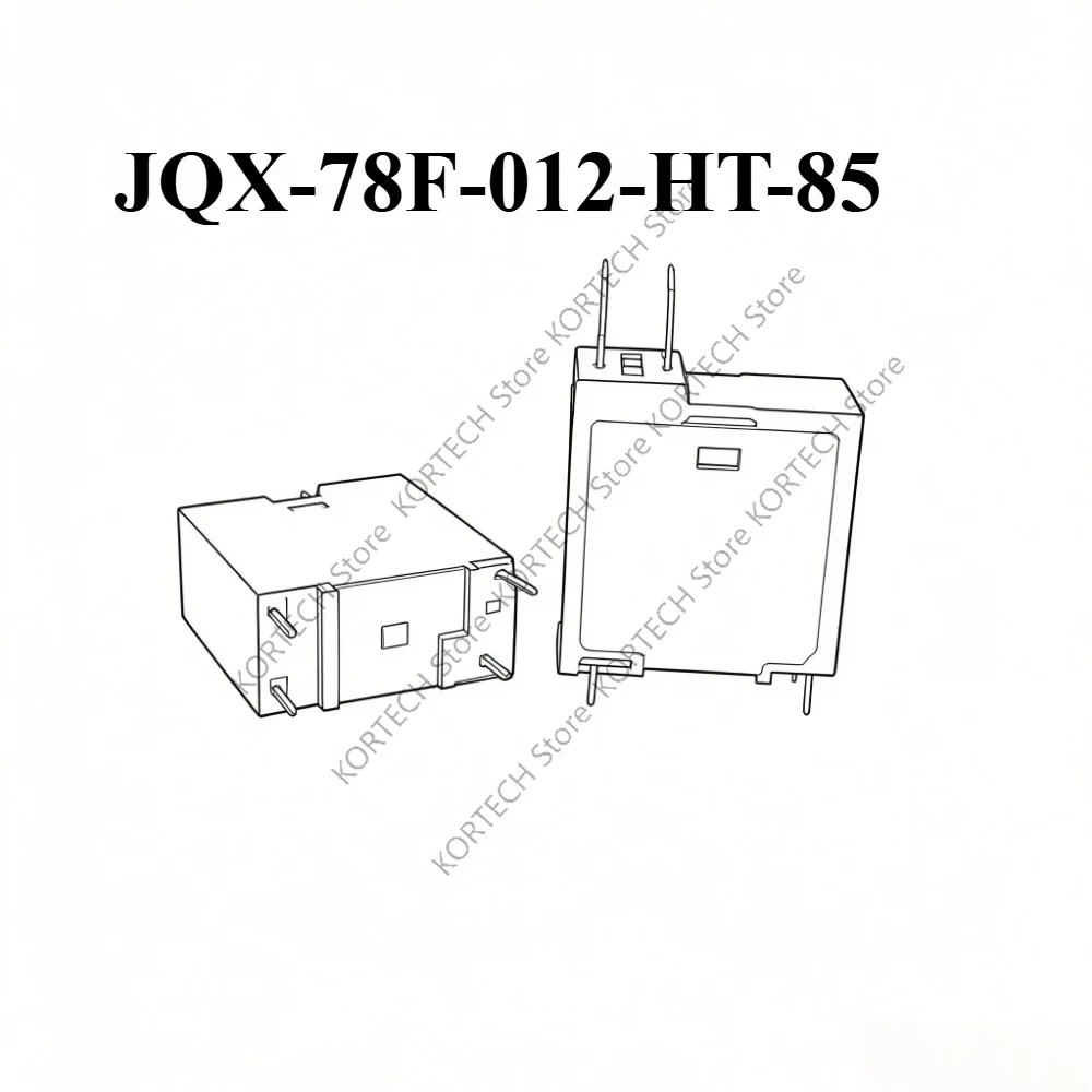Фото 1-5 шт./лот, оригинальное электромагнитное реле JQX-78F-012-H T-85 16A 12V 4PIN №1