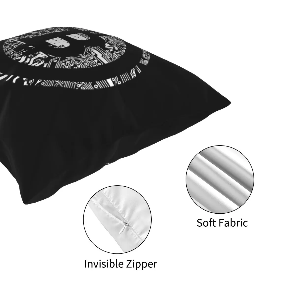 Promote Financial Revolution Bitcoin Crypto Pillowcase Soft Polyester Cushion Cover Decor Throw Pillow Case Home 45X45c |