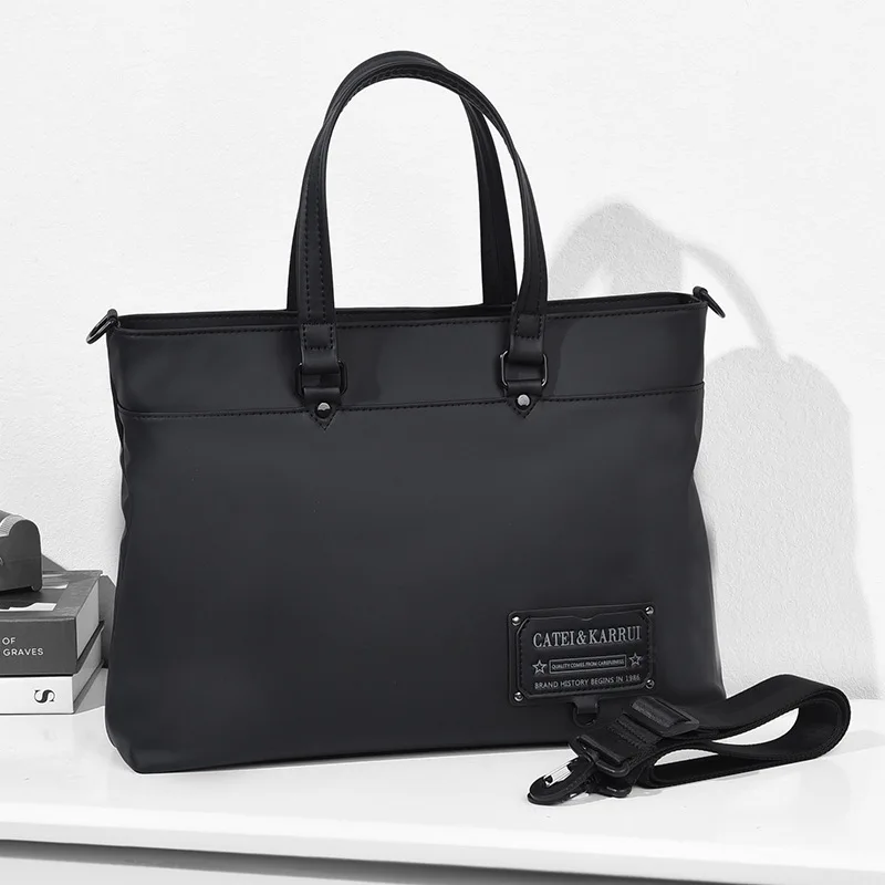Men Oxford Briefcase Male Business Casual Handbags Men's Large Capacity Bags Laptop Bags Documents Storage Bag Fashion Shoulder