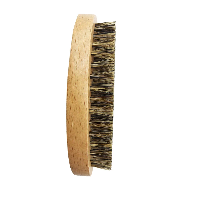 1PC Eco Friendly Boar Bristle Men's Shaving Brush Portable Barber Natural Beard For Facial Cleaning Mustache Tools - купить по