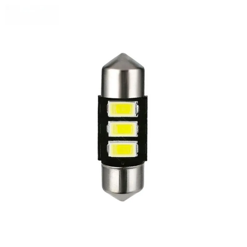 OBOLED 100 шт. гирлянда 31 мм 36 39 41 C5W светодиодный 3 чипа SMD лампы Автомобильная