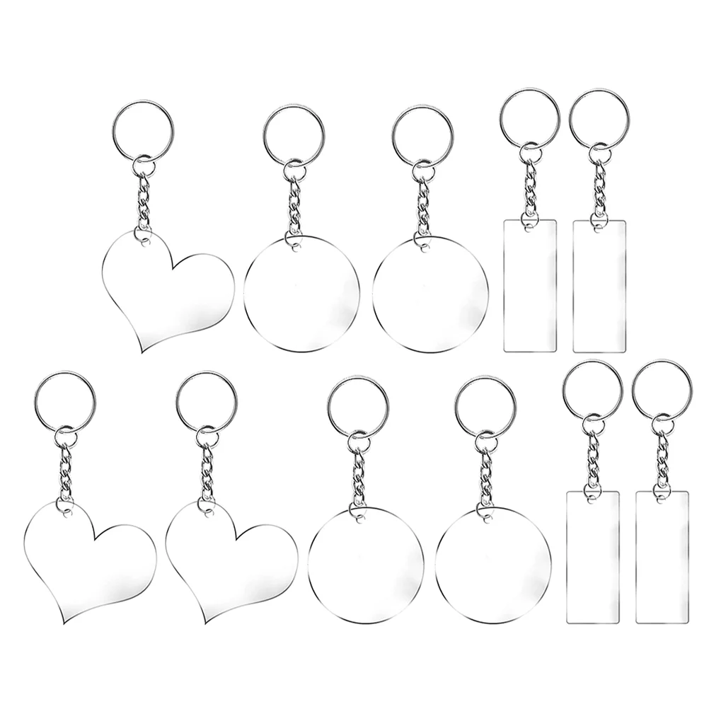 24 Pcs Tassel Keychain DIY Keychain Blanks Keychain Accessories DIY Blanks Keychain DIY Sublimation Keychain DIY Key Chain Decor