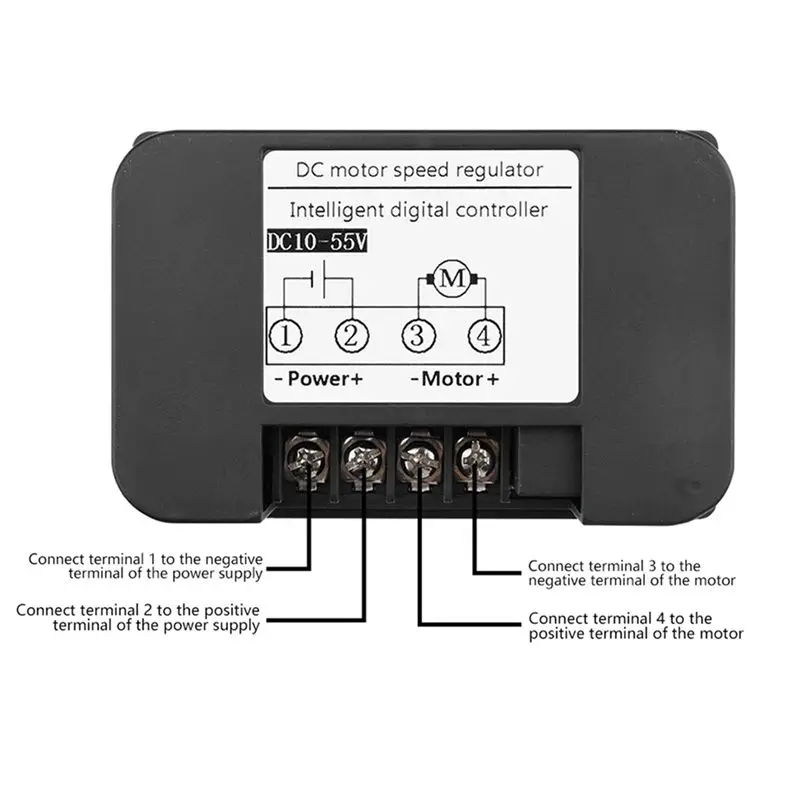 Фото Контроллер скорости двигателя с беспроводным дистанционным управлением, доставка за 24 часа, ШИМ-контроллер для коллекторных двигателей постоянного тока, DC10-55V 30A, с вольтметром-тестером №5