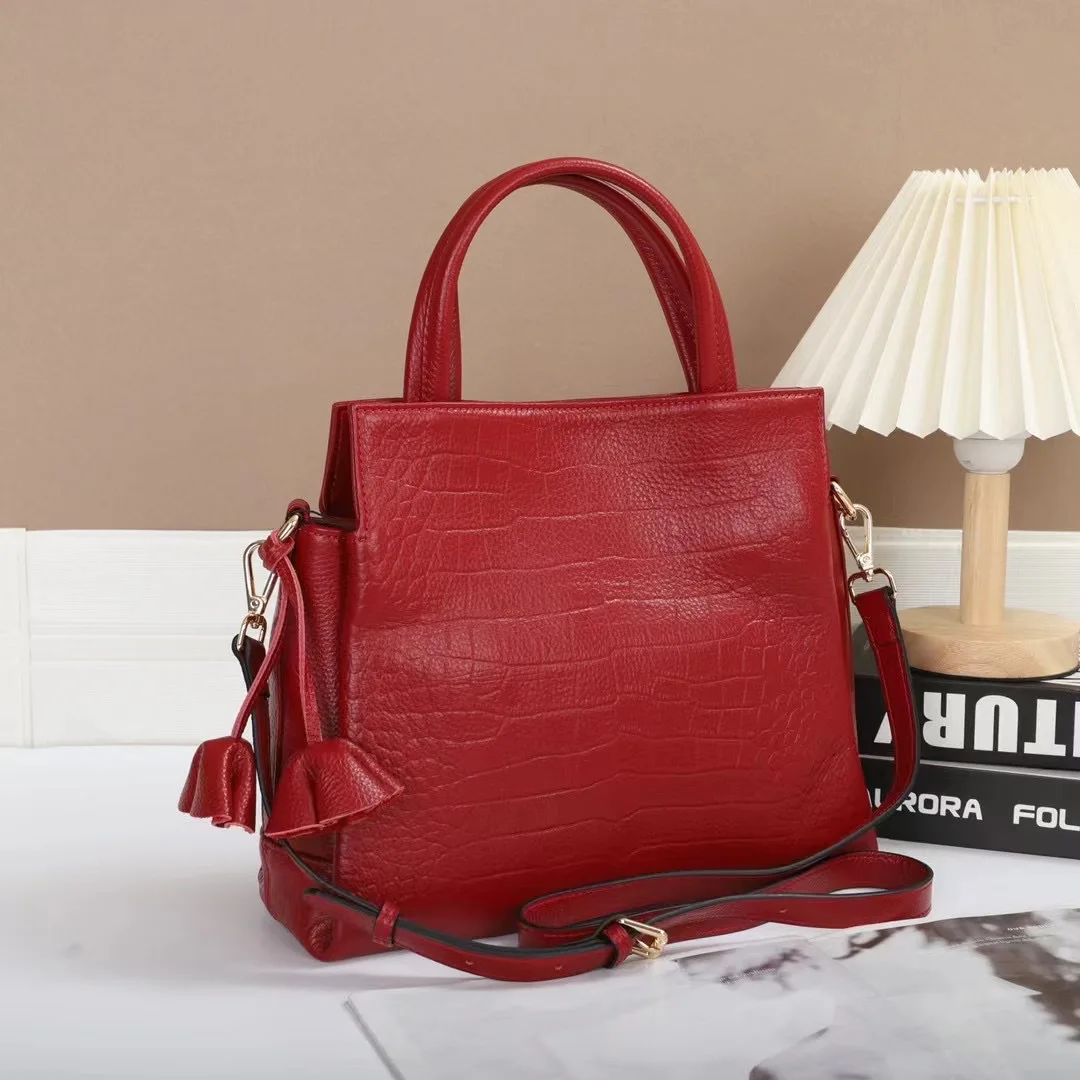 

Сумки для женщин из натуральной коровьей кожи с каменным узором, сумка через плечо, модная женская сумка с ручками, кошелек