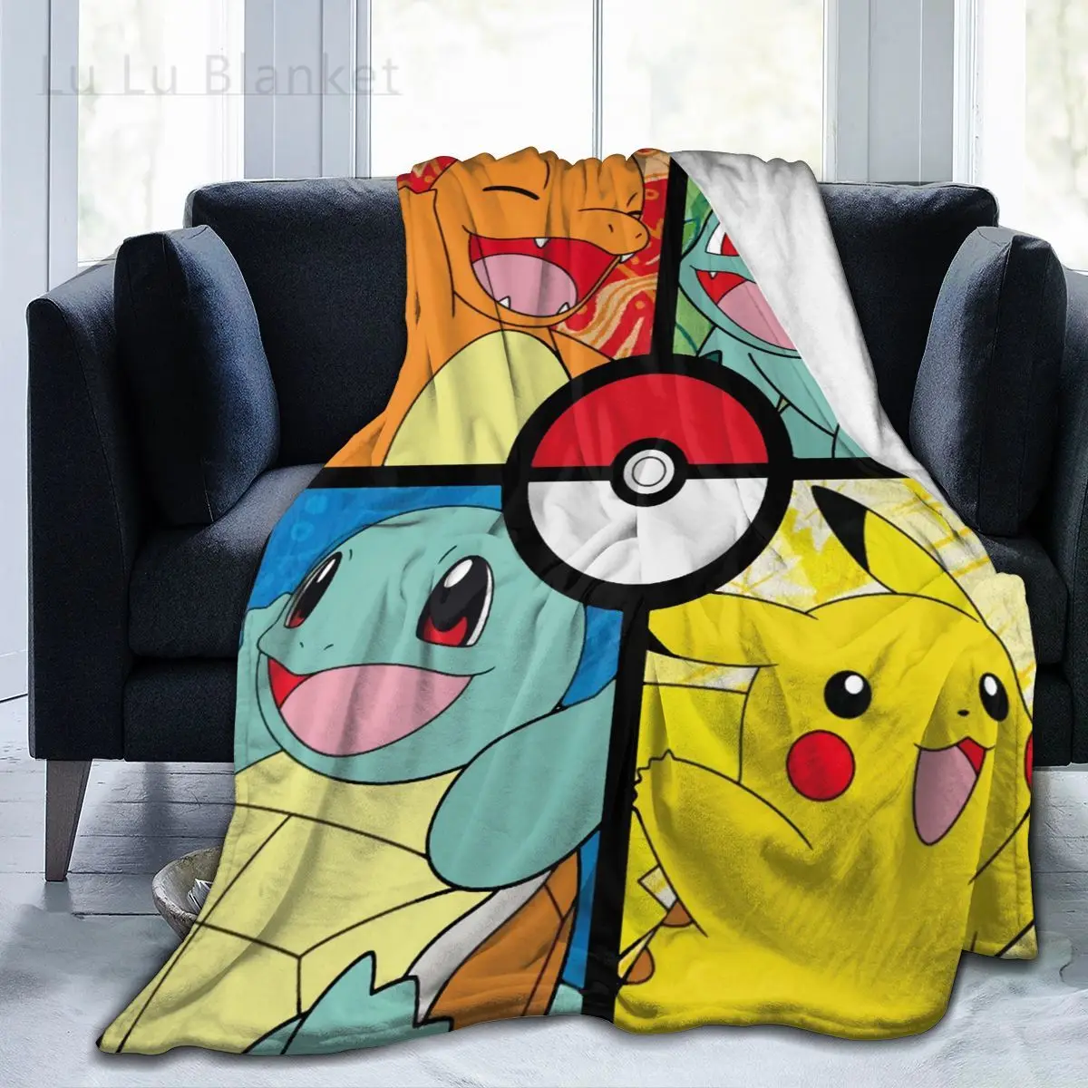 

Ultra Soft Sofa Blanket Cover Blanket Cartoon Cartoon Bedding Flannel plied Sofa Bedroom Decor for Children and Adults Black