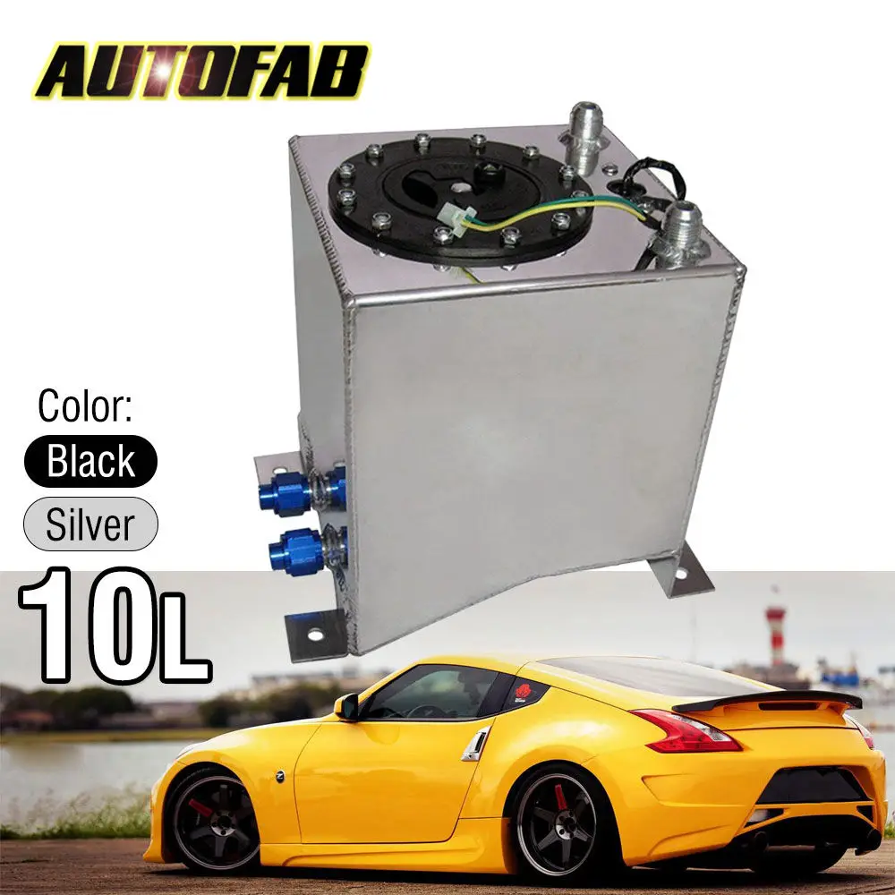 

AUTOFAB Universal Car Auto Fuel Surge Tank Container 10 Litre Swirl Pot System Alloy With / Without Sensor