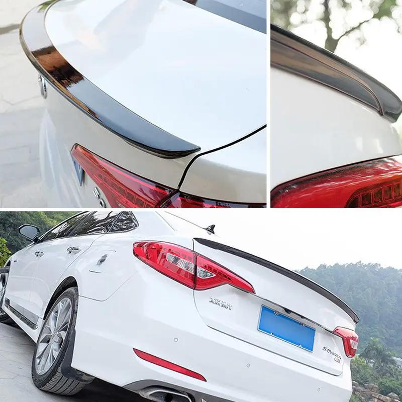 

For Hyundai Sonata 2014 2015 2016 ABS Plastic Tail Trunk Lip Boot Wing Unpainted Primer Color Rear Roof Spoiler