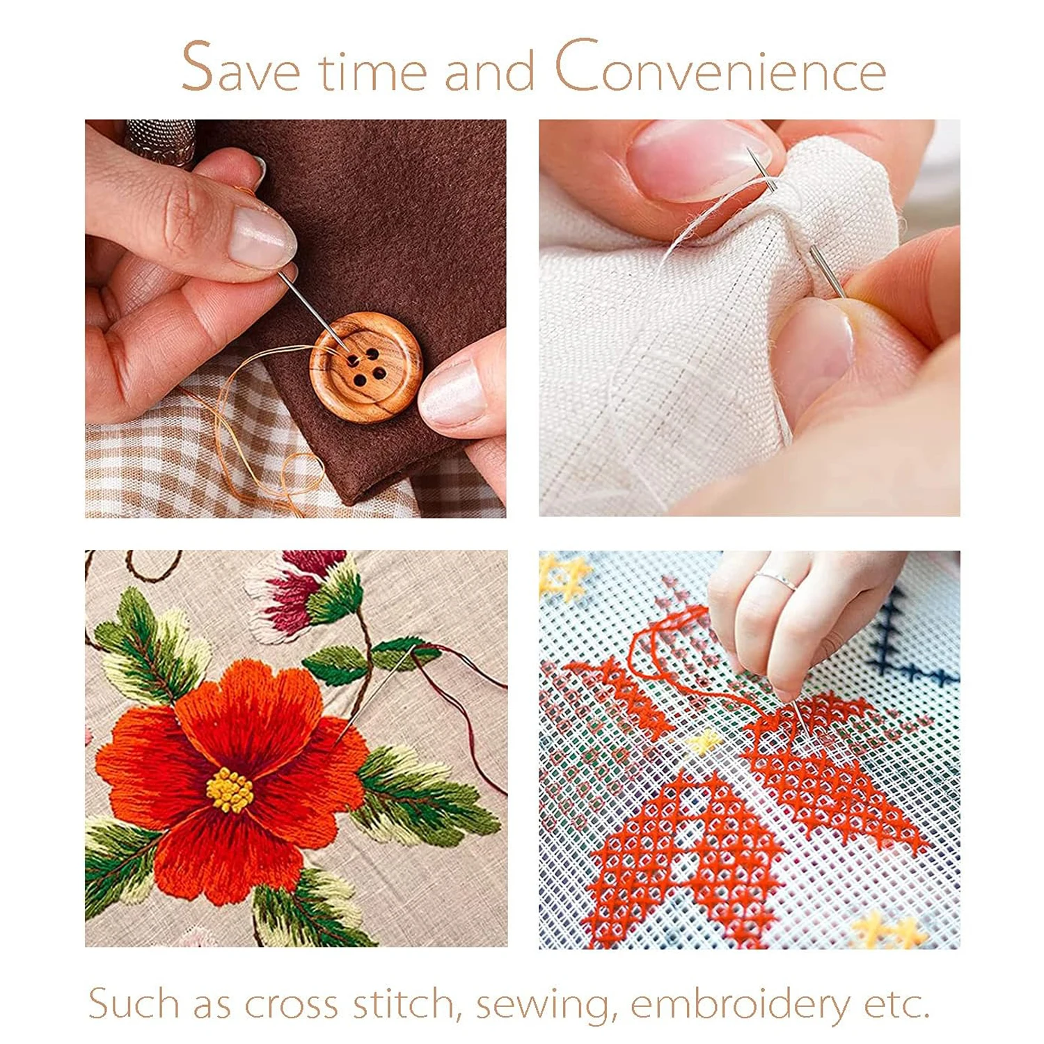 5 шт. набор расширенных нитевдевателей для швейной машины ручного шитья вышивки