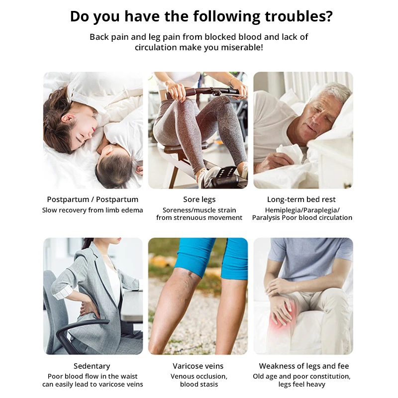 6-Полость Воздушная волна массаж телячья Талия физиотерапия воздушное давление