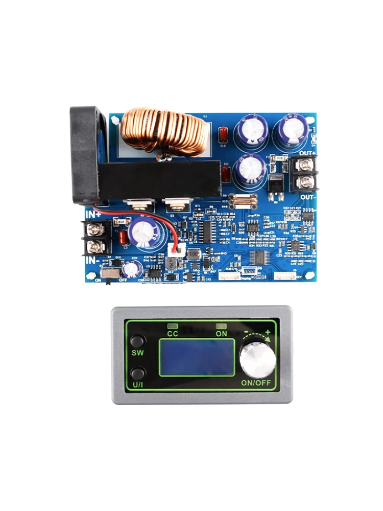 50V20A CNC Step-down Регулируемый силовой модуль 1000W измеритель напряжения и тока DC