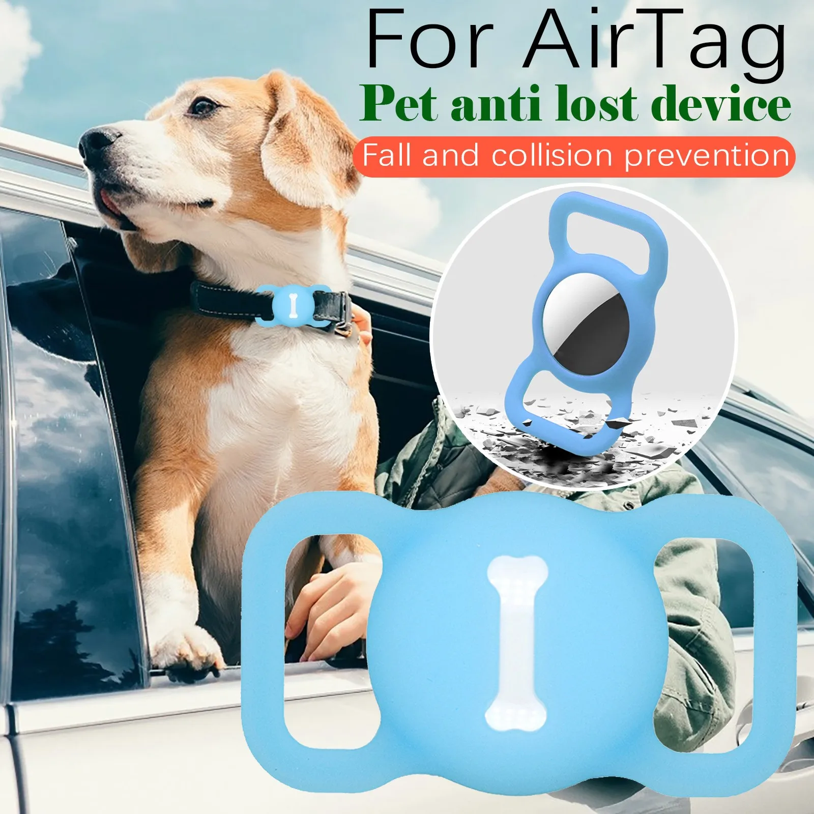 

Protective Cover Soft Silicone Sweat-proofFor Universal For Airtags Tracking Locator Tracking Necklace for Women