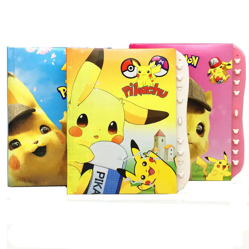 

Креативный милый мультяшный Пикачу с покемоном, блокировка паролем, дневник для учеников с блокировкой, Корейская версия блокнота, блокнот, канцелярский планировщик