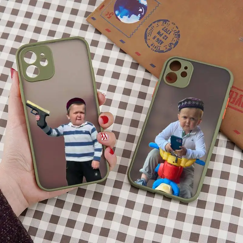 

hasbulla Phone Case matte transparent For iphone 11 12 13 6 s 7 8 plus mini x xs xr pro max cover