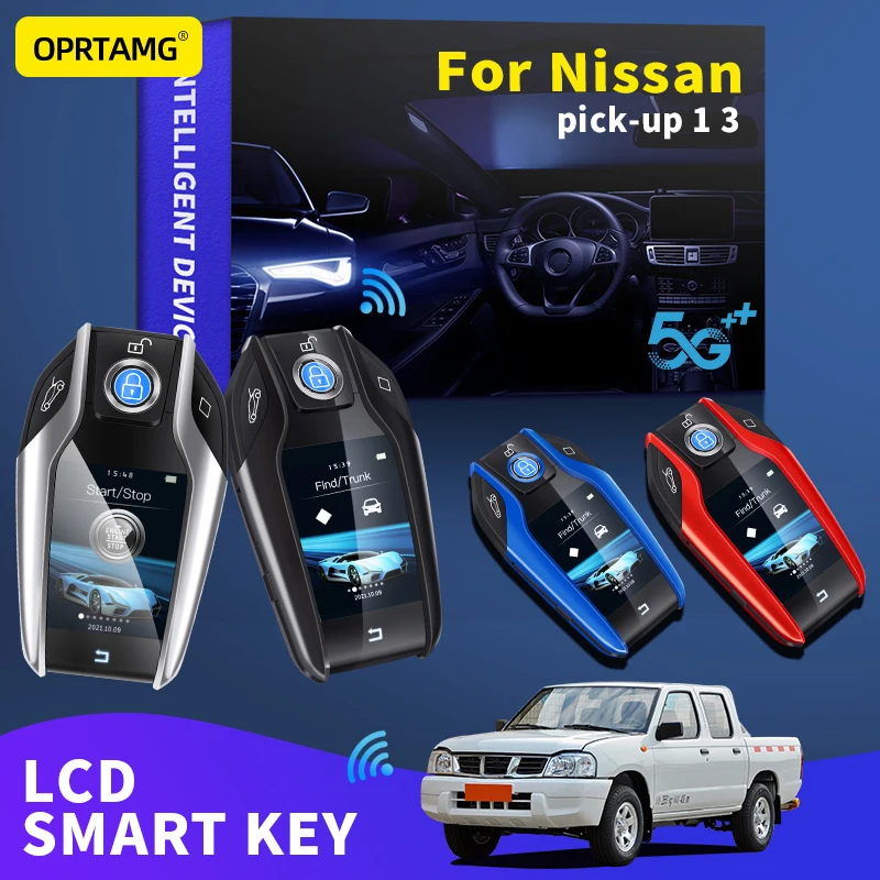 

OPRTAMG Car Smart Remote Control Key LCD Display for Keyless Smart Key For Nissan pick-up 1 3 1996 1997 1998 2003 2010 2021 2022
