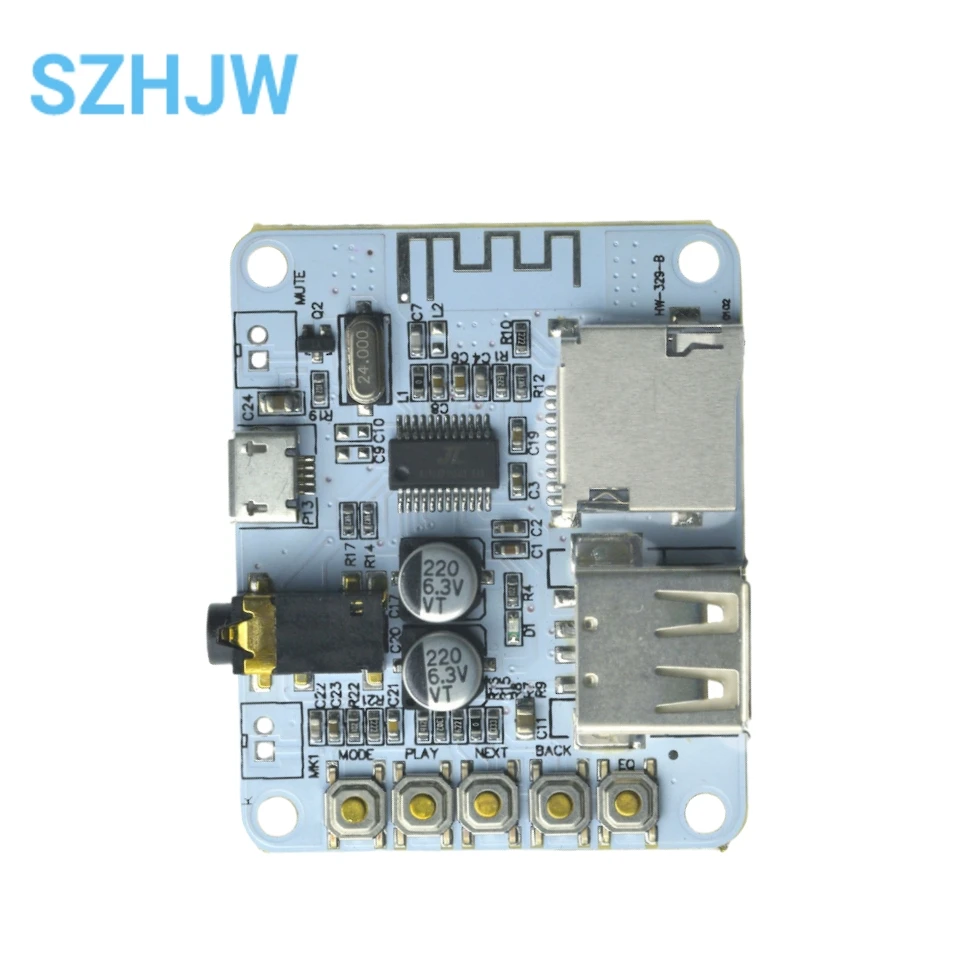 Плата аудиоресивера Bluetooth с USB-разъемом для TF-карты декодирование
