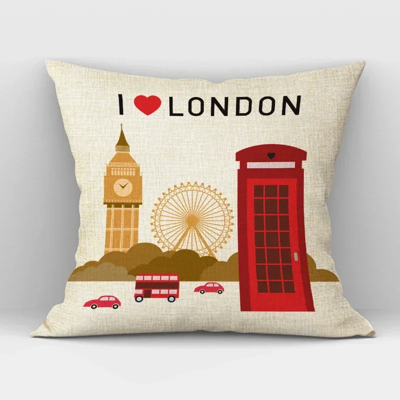 В британском лондонском стиле домашняя декоративная наволочка для подушки