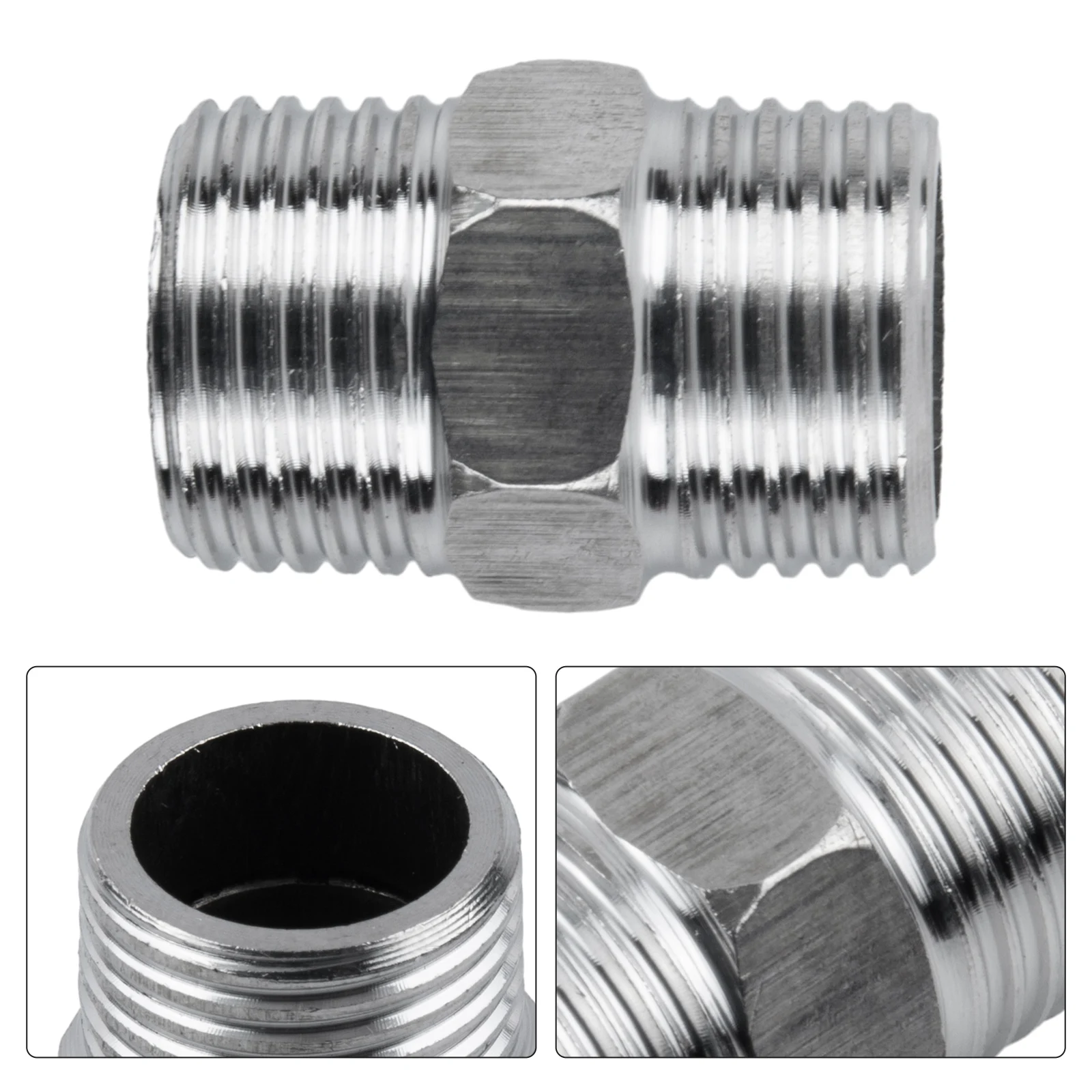 Водопроводный кран * удлинитель G1/2 хром из нержавеющей стали