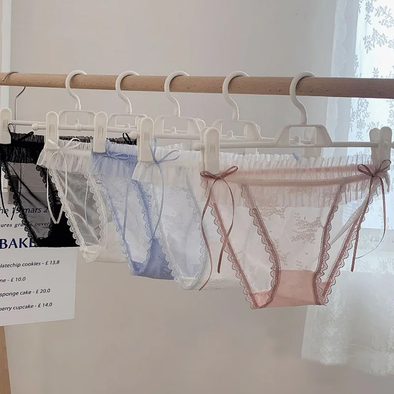 Сексуальное нижнее белье прозрачные женские трусики кружевные стринги G-стринги