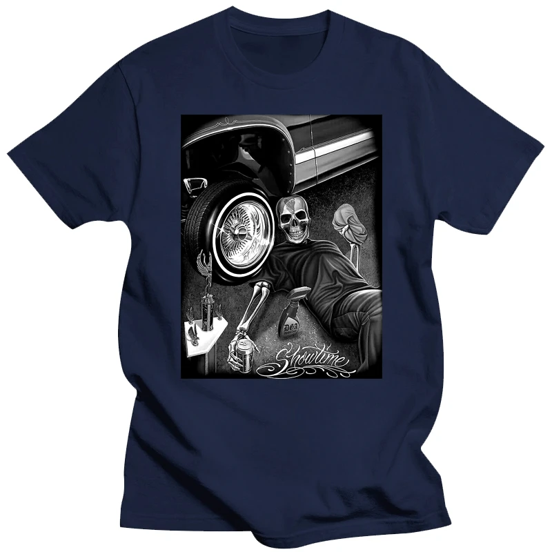 МУЖСКАЯ ФУТБОЛКА DAVID GONZALES DGA SHOWTIME SKELETON LOWRIDER TROPHIE BEER M-5XL