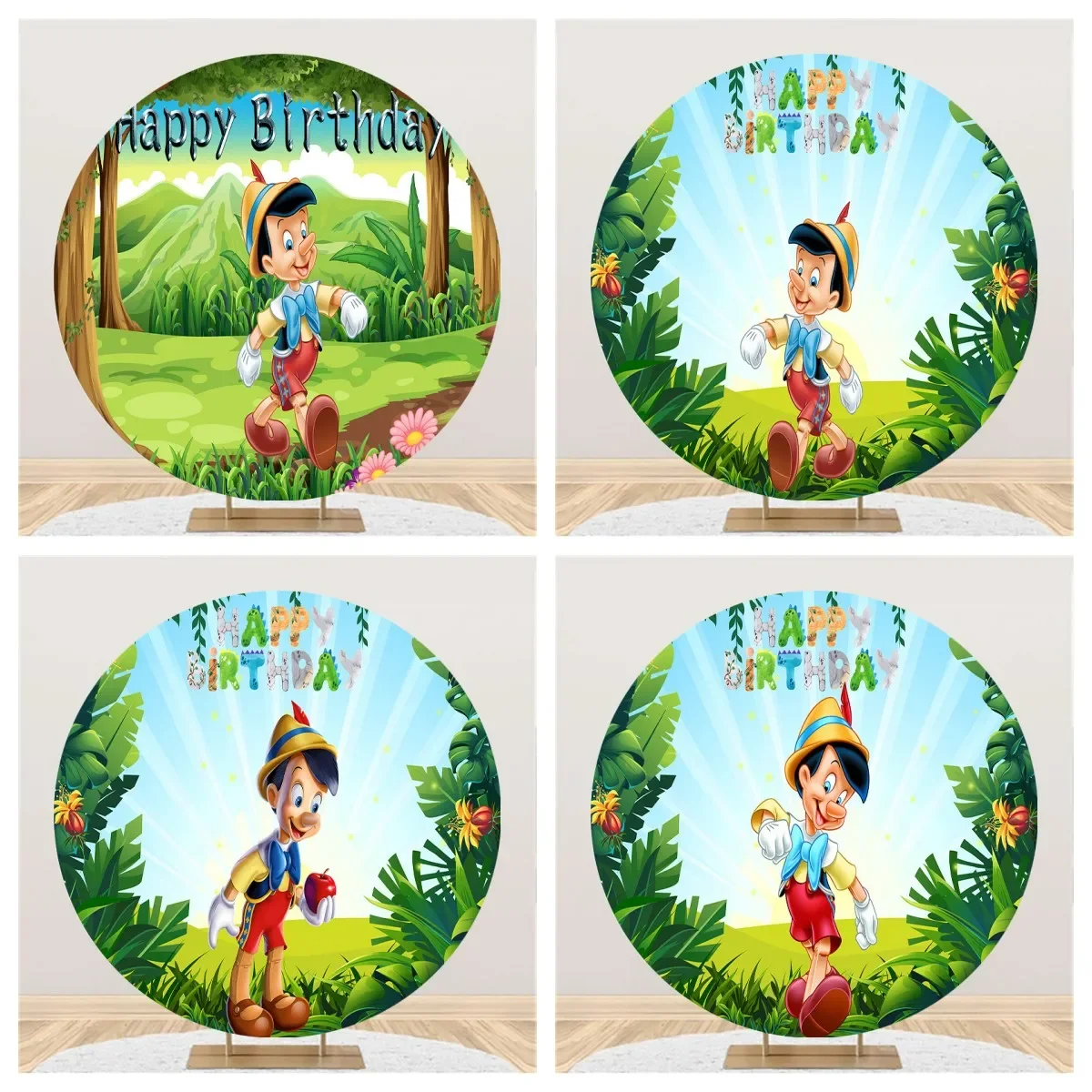 

Фон для фотосъемки с изображением персонажей из мультфильма Disney