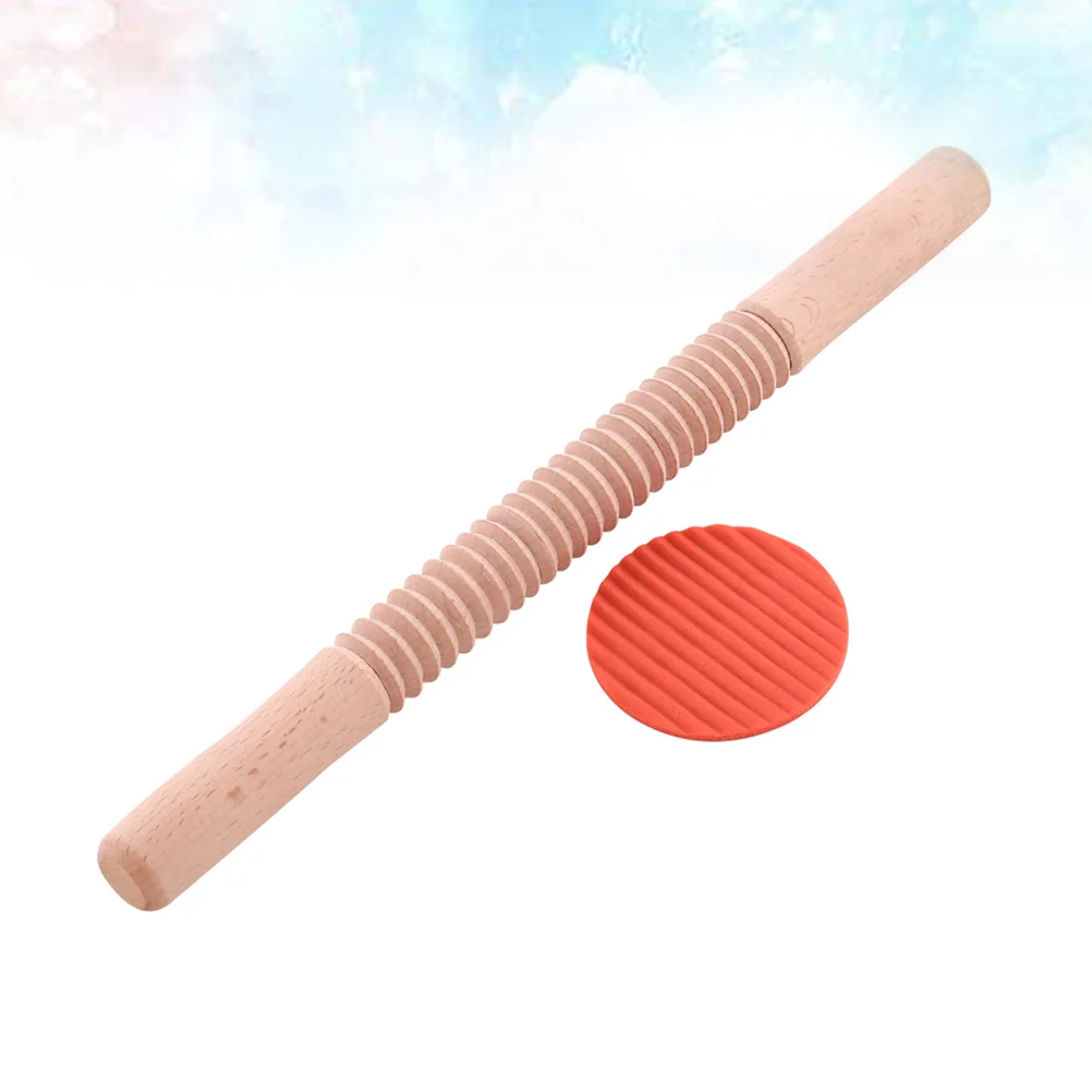 

Embossing Rolling Pin Dough Roller Pin Fondant Roller Wood Roller Dumpling Dough Rolling Sticks Baking Pattern