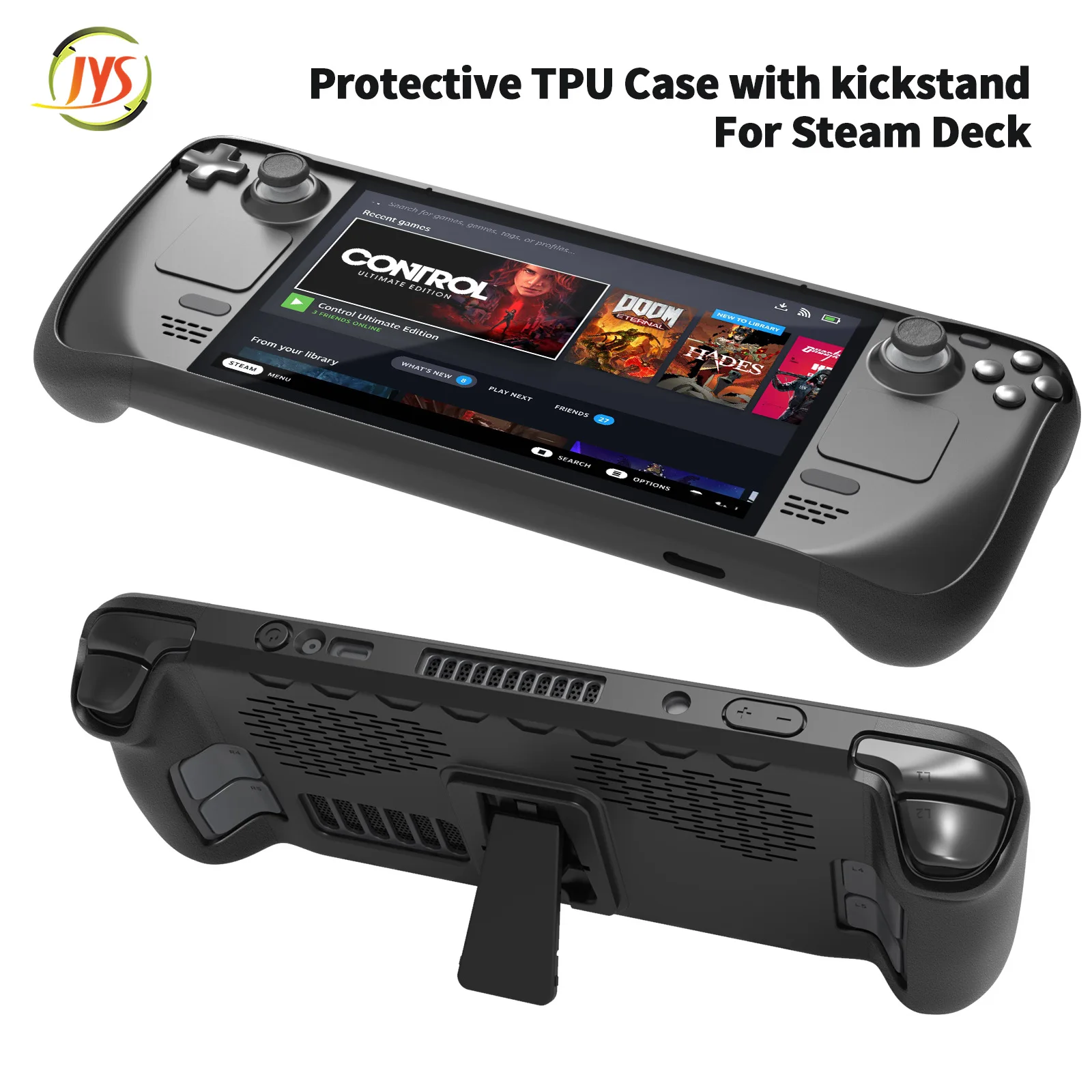 For New Steam Deck handheld TPU Case for Steam Deck Cover Fashion Protective Cases With the support Trackpad button sticker set enlarge