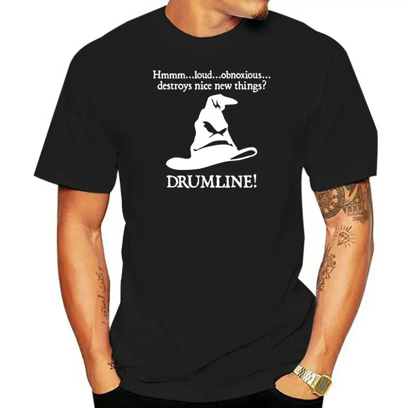

Men tshirt The Sorting Hat Selects The Drumline T Shirt cool Printed T-Shirt tees top