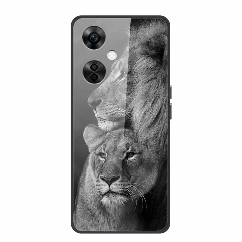 Роскошный чехол для телефона OnePlus Nord CE 3 Lite из закаленного стекла с изображением