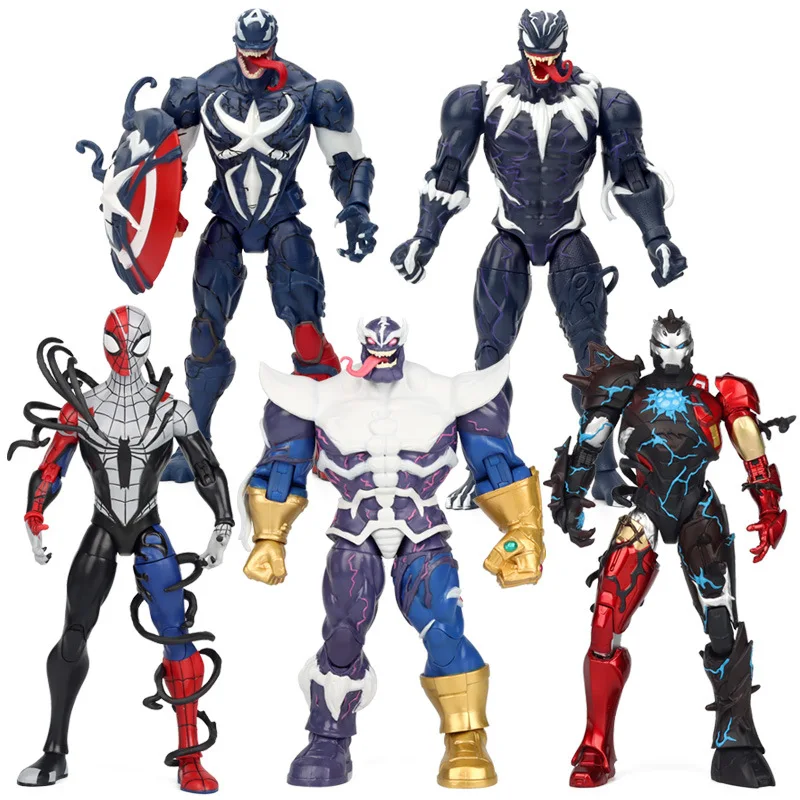 Zhongdong Новый продукт Marvel Venom Series Мстители Капитан Америка Человек-паук Танос